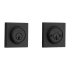 Baldwin Contemporary Square Standard C Keyway Double Cylinder Keyed Entry Deadbolt Satin Black