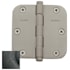 Baldwin 3-1/2" Wide Plain Bearing 5/8" Radius Corner Mortise Door Hinge from the Estate Collection - Single Hinge Distressed Oil Rubbed Bronze