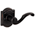 Baldwin Madrina Right Handed Non-Turning One-Sided Dummy Door Lever from the Prestige Collection Venetian Bronze