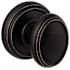 Baldwin Carnaby Style Passage Knobset with Round Rosette from the Prestige Collection Venetian Bronze