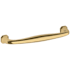 Baldwin Severin Fayerman 6 Inch Center to Center Handle Cabinet Pull from the Estate Collection Lifetime Polished Brass