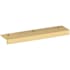 Baldwin Edge Pull 4 Inch Center to Center Finger Cabinet Pull from the Estate Collection Lifetime Polished Brass