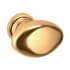 Baldwin Oval 1-1/8 Inch Oval Cabinet Knob from the Estate Collection Lifetime Polished Brass