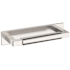 Baldwin Gramercy 4 Inch Center to Center Handle Cabinet Pull and Backplate from the Estate Collection Lifetime Polished Nickel
