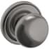 Baldwin 5000 Non-Turning One-Sided Dummy Door Knob with 5048 Rose from the Estate Collection Lifetime Graphite Nickel