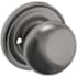 Baldwin 5000 Privacy Door Knob Set with 5048 Rose from the Estate Collection Lifetime Graphite Nickel