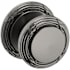 Baldwin 5013 Passage Door Knob Set with 5021 Rose from the Estate Collection Lifetime Graphite Nickel
