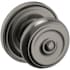 Baldwin 5020 Non-Turning Two-Sided Dummy Door Knob Set with 5048 Rose from the Estate Collection Lifetime Graphite Nickel