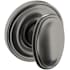 Baldwin 5057 Non-Turning One-Sided Dummy Door Knob with 5048 Rose from the Estate Collection Lifetime Graphite Nickel