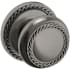 Baldwin 5064 Passage Door Knob Set with 5004 Rose from the Estate Collection Lifetime Graphite Nickel