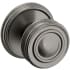 Baldwin 5066 Non-Turning Two-Sided Dummy Door Knob Set with 5078 Rose from the Estate Collection Lifetime Graphite Nickel