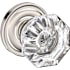 Baldwin 5080 Non-Turning One-Sided Dummy Door Knob with 5048 Rose from the Estate Collection Lifetime Polished Nickel