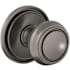 Baldwin Nashville Passage Door Knob Set with 5070 Rose from the Estate Collection Lifetime Graphite Nickel