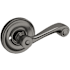 Baldwin 5103 Privacy Door Lever Set with 5048 Rose from the Estate Collection Lifetime Graphite Nickel