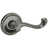 Baldwin 5104 Non-Turning Two-Sided Dummy Door Lever Set with 5004 Rose from the Estate Collection Lifetime Graphite Nickel