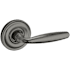 Baldwin 5106 Passage Door Lever Set with 5048 Rose from the Estate Collection Lifetime Graphite Nickel
