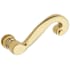 Baldwin Pair of Estate Levers without Rosettes Locking/Latching Mechanism Purchased Separately Lifetime Polished Brass