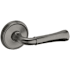 Baldwin 5113 Passage Door Lever Set with 5078 Rose from the Estate Collection Lifetime Graphite Nickel
