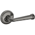 Baldwin 5116 Privacy Door Lever Set with 5070 Rose from the Estate Collection Lifetime Graphite Nickel