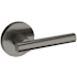 Baldwin 5137 Passage Door Lever Set with 5046 Rose from the Estate Collection Lifetime Graphite Nickel