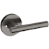 Baldwin 5137 Privacy Door Lever Set with 5046 Rose from the Estate Collection Lifetime Graphite Nickel