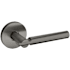 Baldwin 5161 Non-Turning Two-Sided Dummy Door Lever Set with 5046 Rose from the Estate Collection Lifetime Graphite Nickel