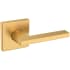 Baldwin 5162 Passage Door Lever Set with R017 Rose from the Estate Collection Lifetime Satin Brass