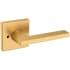 Baldwin 5162 Privacy Door Lever Set with R017 Rose from the Estate Collection Lifetime Satin Brass