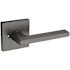 Baldwin 5162 Privacy Door Lever Set with R017 Rose from the Estate Collection Lifetime Graphite Nickel