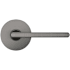 Baldwin 5164 Passage Door Lever Set with 5046 Rose from the Estate Collection Lifetime Graphite Nickel