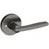 Baldwin 5164 Privacy Door Lever Set with 5046 Rose from the Estate Collection Lifetime Graphite Nickel