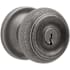 Baldwin Colonial Style Keyed Entry Door Knob Set with Classic Rosette the Emergency Exit Function Aged Pewter