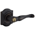 Baldwin 5237 Right Handed Single Cylinder Keyed Entry Door Lever Set with R027 Rose from the Estate Collection Distressed Oil Rubbed Bronze