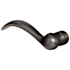 Baldwin Single Beavertail Estate Left Handed Lever Without Rosettes Locking/Latching Mechanism Purchased Separately Distressed Oil Rubbed Bronze