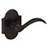 Baldwin 5452V Right Handed Non-Turning One-Sided Dummy Door Lever with R030 Rose from the Estate Collection Distressed Oil Rubbed Bronze