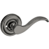 Baldwin 5455V Privacy Door Lever Set with 5048 Rose from the Estate Collection Lifetime Graphite Nickel