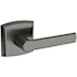 Baldwin 5485V Passage Door Lever Set with R026 Rose from the Estate Collection Lifetime Graphite Nickel