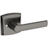 Baldwin 5485V Privacy Door Lever Set with R026 Rose from the Estate Collection Lifetime Graphite Nickel