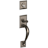 Baldwin Concord Single Cylinder Mortise Handleset Trim Set Lifetime Graphite Nickel
