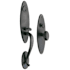 Baldwin Springfield One Piece Single Cylinder Keyed Entry Mortise Handleset Trim with 5025 Interior Knob from the Estate Collection Distressed Oil Rubbed Bronze