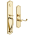 Baldwin Bristol Left Hand Single Cylinder Mortise Handleset Trim Set Lifetime Polished Brass