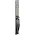 Baldwin Lakeshore Right Handed Full Plate Single Cylinder Keyed Entry Mortise Handleset Trim with 5162 Interior Lever from the Estate Collection Lifetime Graphite Nickel