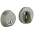 Baldwin Contemporary Solid Brass Single Cylinder Keyed Entry Deadbolt from the Estate Collection Antique Nickel