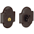 Baldwin Boulder Arched Single Cylinder Deadbolt from the Images Collection Venetian Bronze
