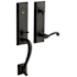 Baldwin Stonegate Right Handed One Piece Single Cylinder Keyed Entry Handleset with 5445V Interior Lever from the Estate Collection Distressed Oil Rubbed Bronze