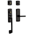 Baldwin Soho Dummy Set Sectional Handleset with Soho Interior Lever Distressed Oil Rubbed Bronze