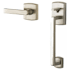 Baldwin Soho Sectional Entry Handle Set Kit with Interior Soho Lever Lifetime Satin Nickel