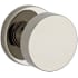 Baldwin Contemporary Non-Turning One-Sided Dummy Door Knob with Round Rose Lifetime Polished Nickel