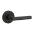 Baldwin Tube Non-Turning One-Sided Dummy Door Lever with Round Rose Satin Black