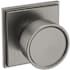 Baldwin K007 Non-Turning Two-Sided Dummy Door Knob Set with R050 Rose from the Estate Collection Lifetime Graphite Nickel